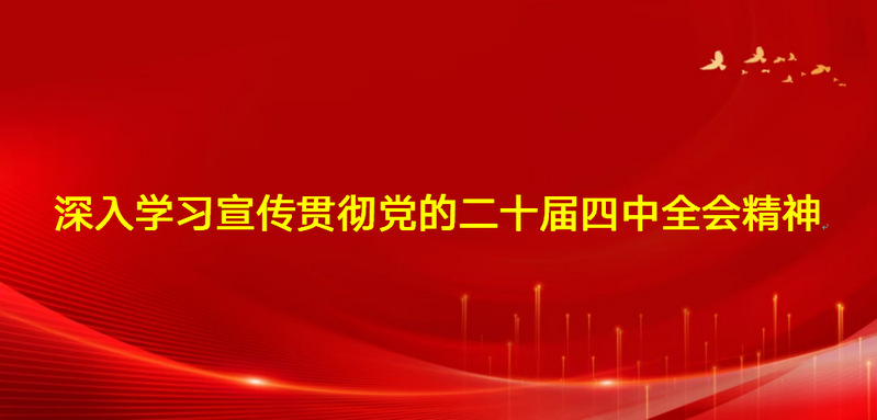 深入学习宣传贯彻党的二十届四中...